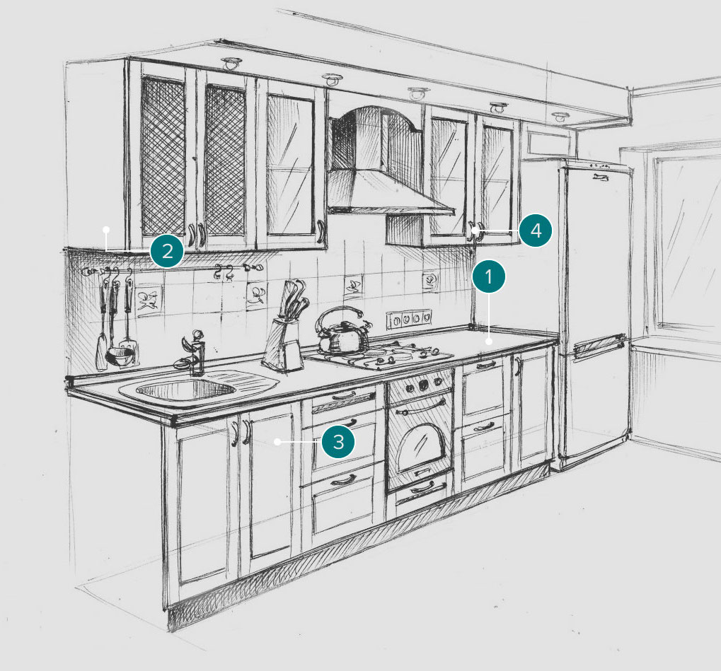 Каркасы для кухни МОДУЛИ